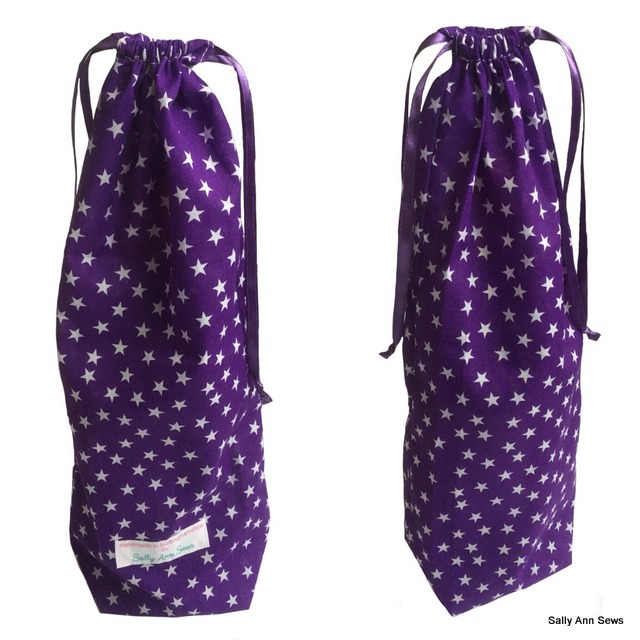 purple star bottle bag